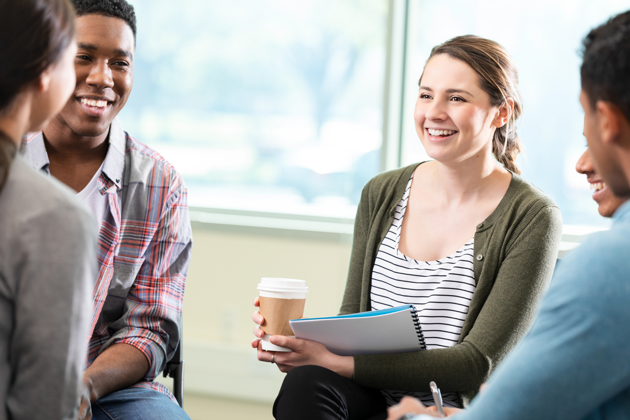 teens in group therapy